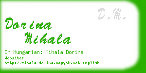 dorina mihala business card